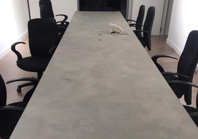 concrete looking table